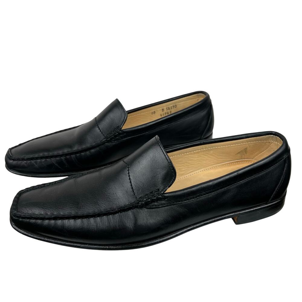 ALLEN EDMONDS Campbell Black Leather Slip On Dress Shoes Men's (Sz 10)